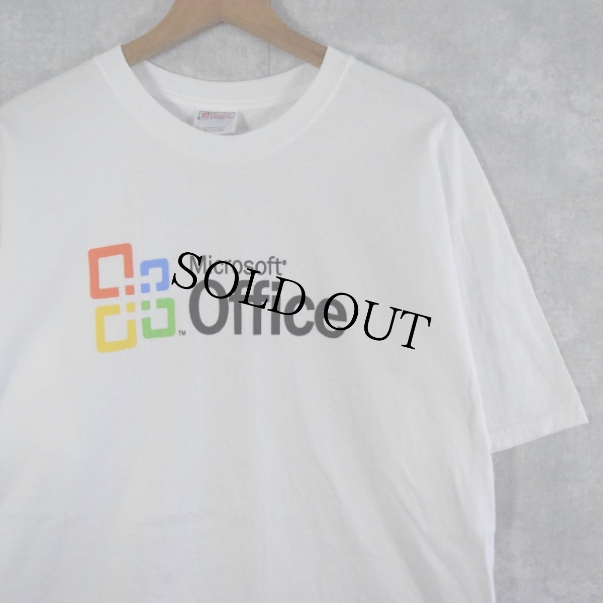 画像1: Microsoft Office 企業ロゴプリントTシャツ L (1)