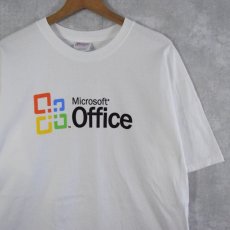 画像1: Microsoft Office 企業ロゴプリントTシャツ L (1)