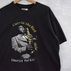 画像1: 90's CHARLIE PARKER USA製 ジャズミュージシャンTシャツ L (1)