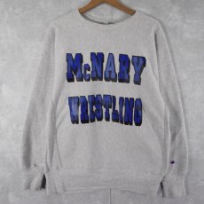 画像1: 90's Champion REVERSE WEAVE USA製 "McNARY WRESTLING" L (1)