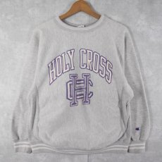 画像1: 80's Champion REVERSE WEAVE トリコタグ USA製 "HOLY CROSS" M (1)