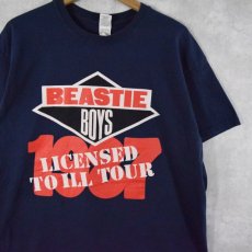画像1: BEASTIE BOYS "LICENSED TO ILL TOUR" ヒップホップ・グループツアーTシャツ L (1)