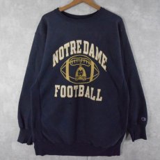 画像1: 90's Champion REVERSE WEAVE USA製 "NORTREDAME" XXL (1)