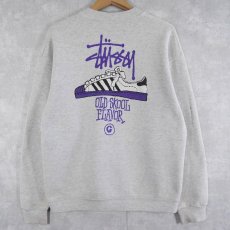 画像1: 90's STUSSY ブート "OLD SKOOL FLAVOR" プリントスウェット (1)