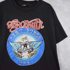 画像1: 90's AEROSMITH USA製 "AERO FORCE ONE" ロックバンド ツアーTシャツ XL (1)