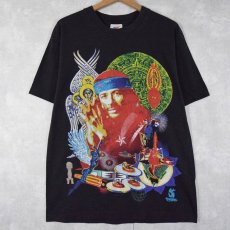 画像1: 90's SANTANA ラテンロックバンドTシャツ L (1)