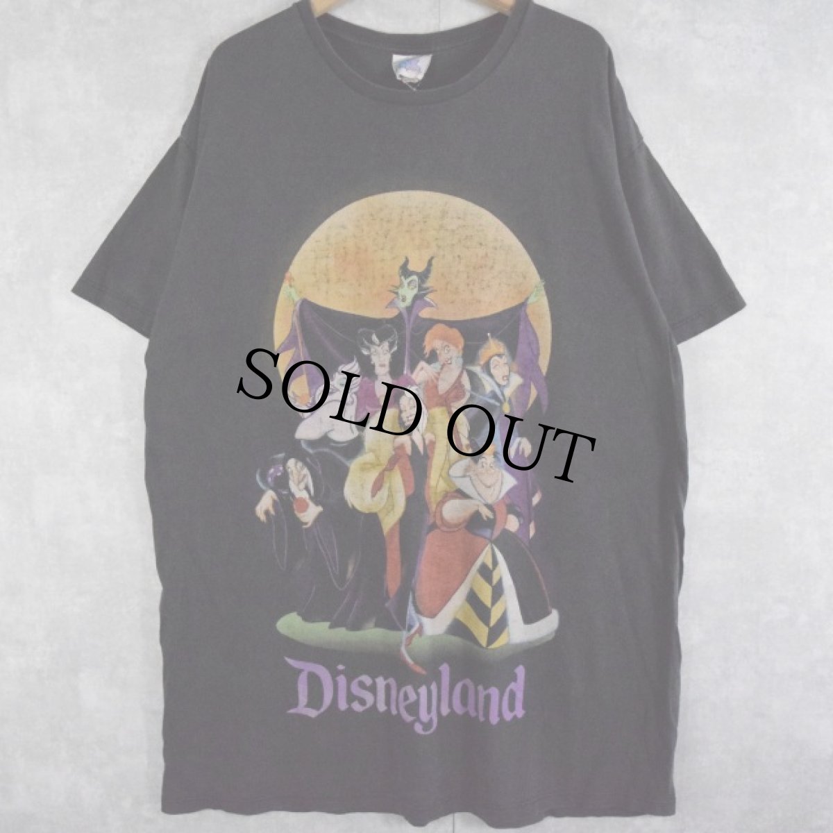 画像1: 90's USA製 Disney villains キャラクタープリントTシャツ ONE SIZE (1)