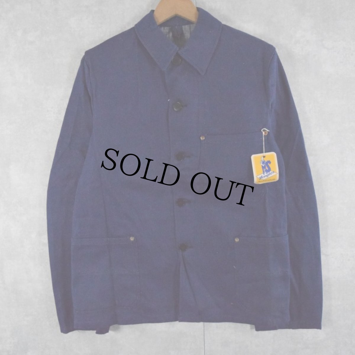 画像2: 60〜70's EURO sorglos MONTEURSTOLZ デニムカバーオール/デニムパンツ SETUP DEADSTOCK SIZE44 (2)