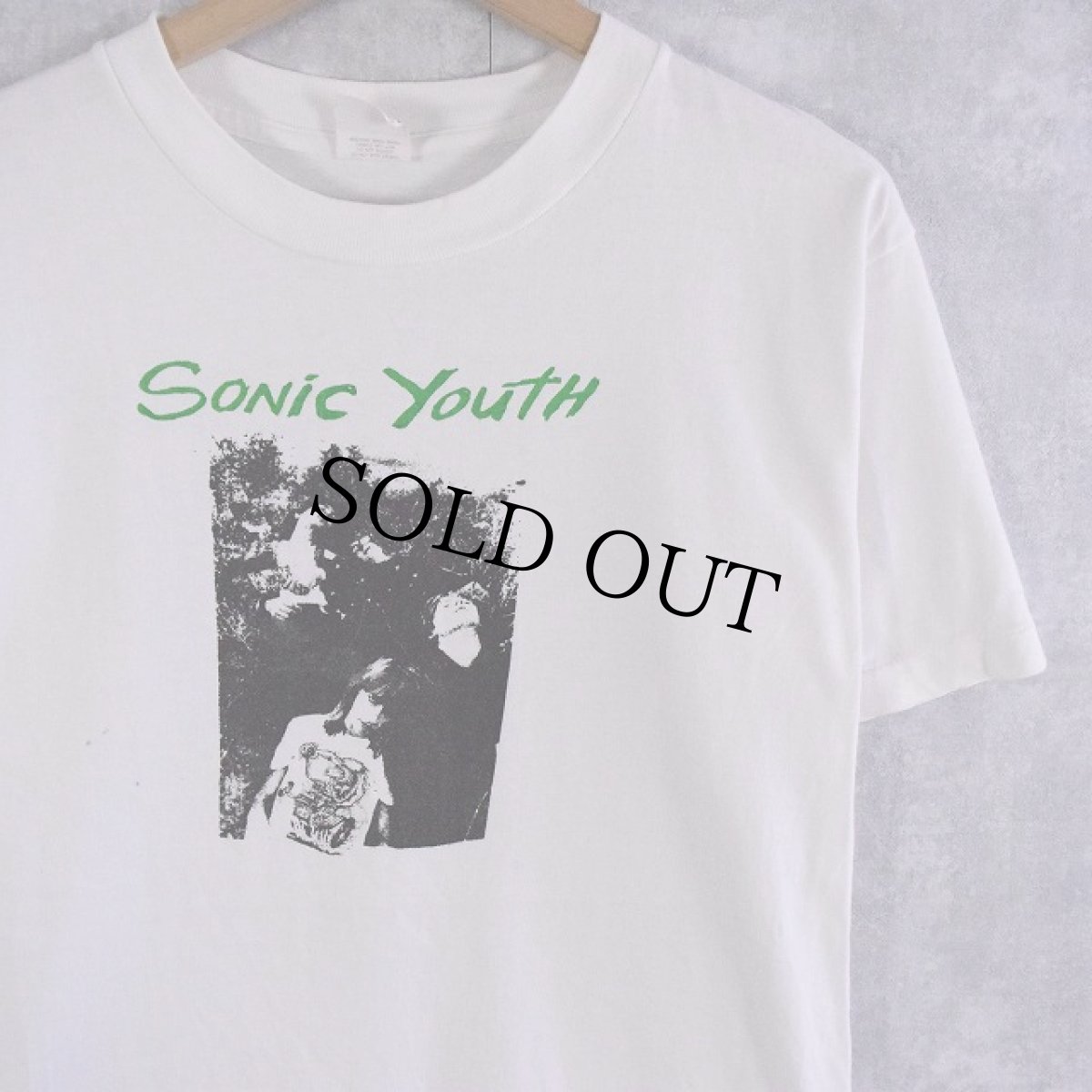 画像1: 80's Sonic Youth USA製 フォトプリント バンドTシャツ M (1)