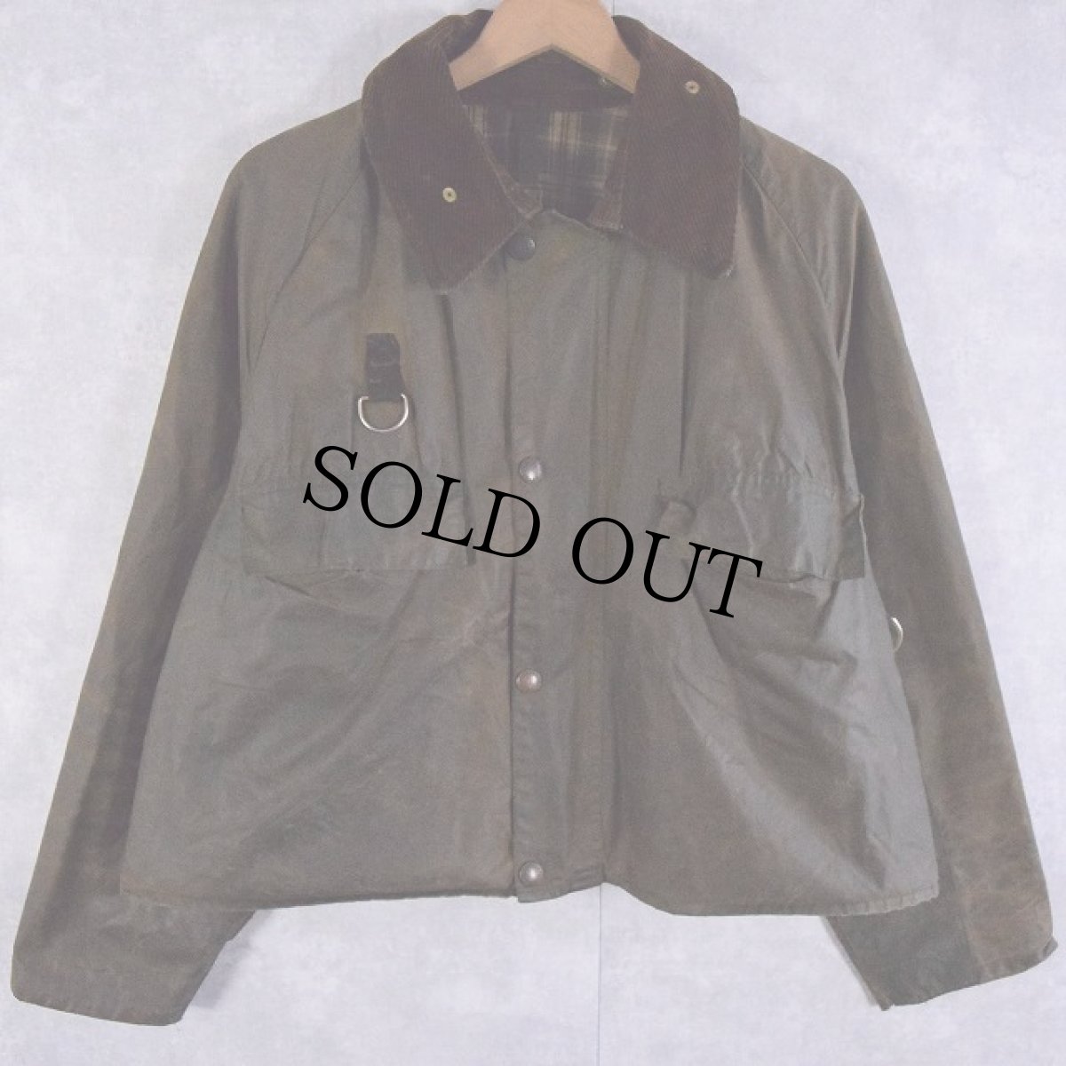 画像1: 80's Barbour ENGLAND製 "SPEY" 3ワラント L (1)