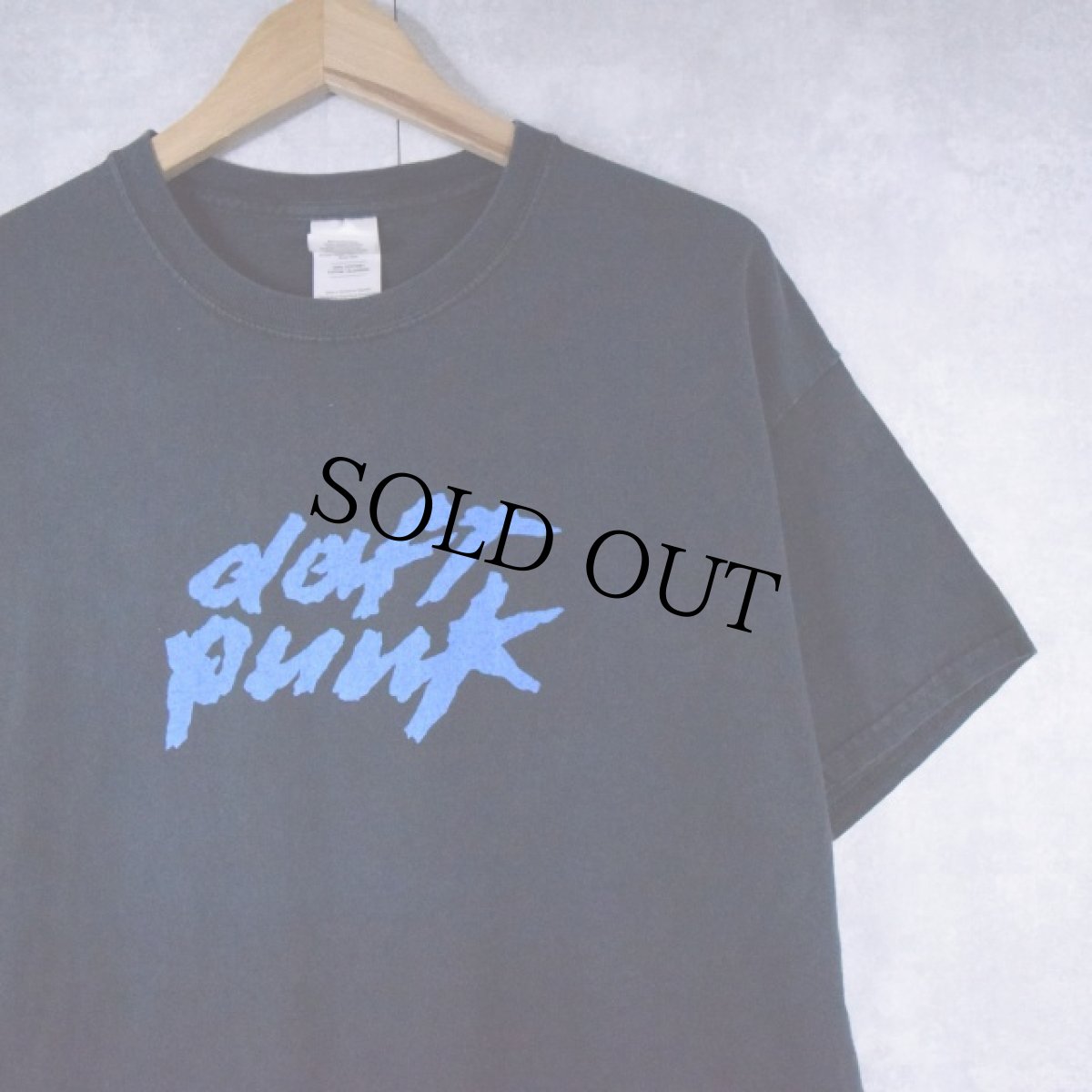 画像1: 2000's daft punk "ALIVE 1997" テクノユニットTシャツ L (1)