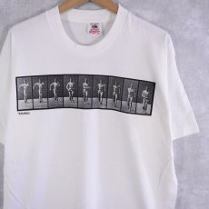 画像1: 90's EADWEARD MUYBRIDGE USA製 "THE HUMAN FIGURE IN MOTION" アートプリントTシャツ XL (1)