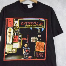 画像1: 90's Extreme "Pornograffitti" ヘヴィメタルバンドTシャツ L (1)