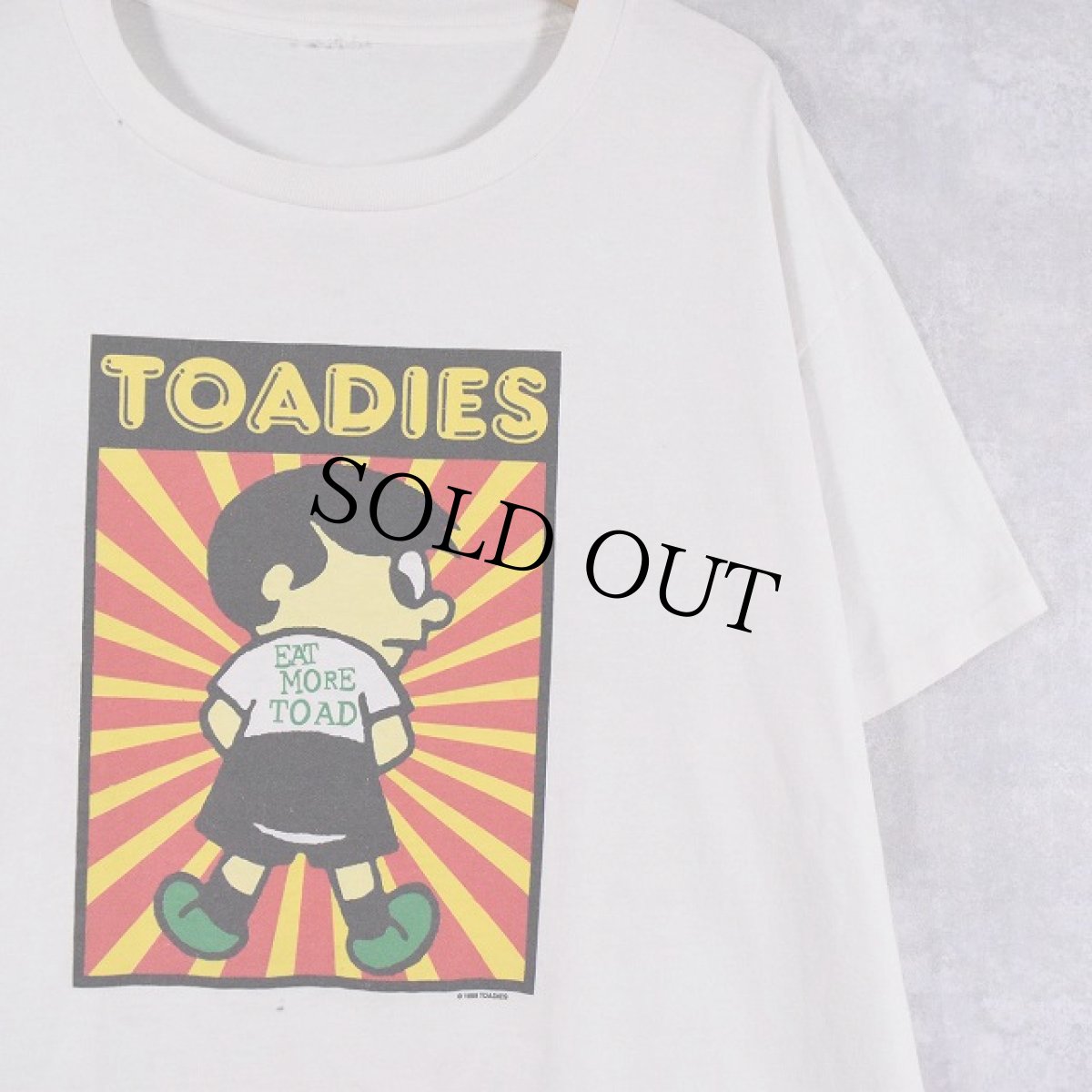 画像1: 90's Toadies "EAT MORE TOAD" オルタネイティブロックバンドTシャツ (1)