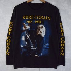 画像1: 90's "KURT COBAIN 1967-1994" ロックミュージシャン追悼ロンT (1)