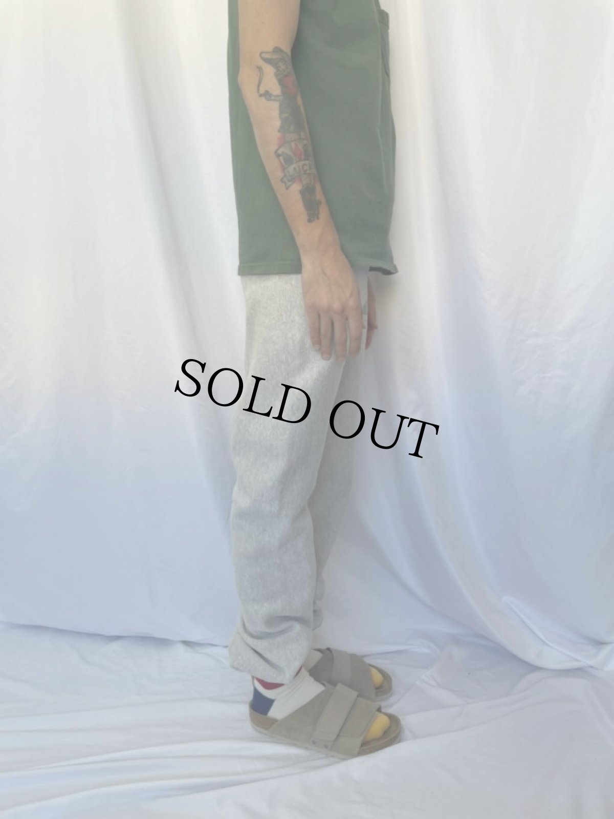 画像3: 70's Champion REVERSE WEAVE USA製 単色タグ "MILLICOMA JR.HIGH" スウェットパンツ M (3)