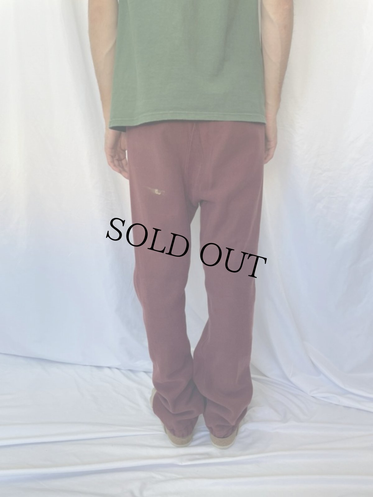 画像4: 70's Champion REVERSE WEAVE USA製 単色タグ "CALVIN COLLEGE" スウェットパンツ L (4)