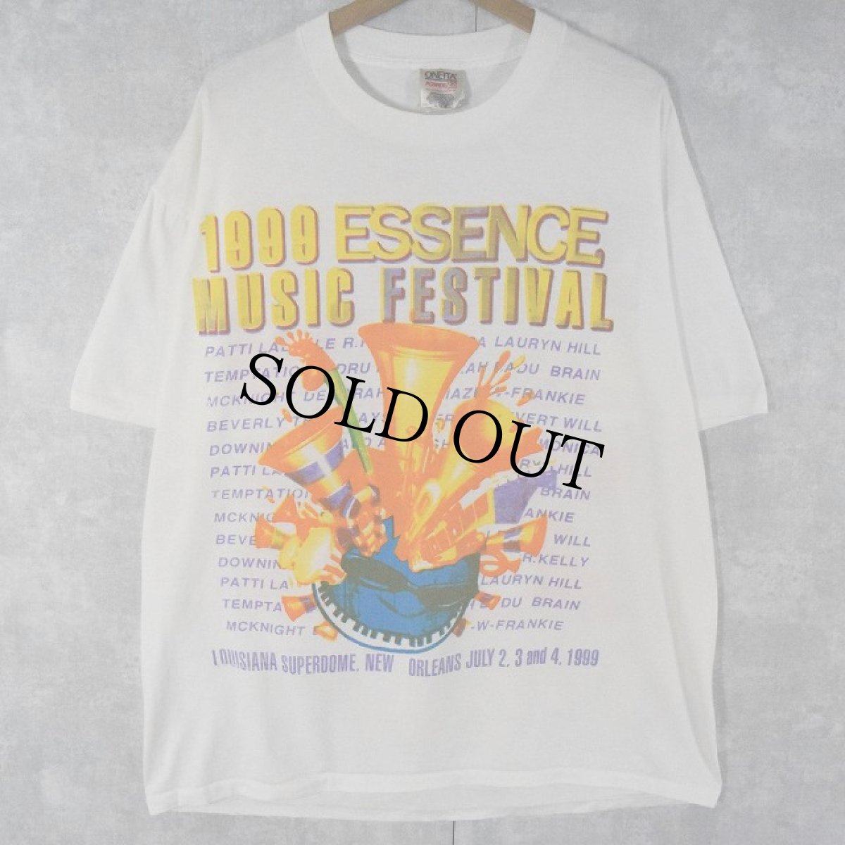 画像1: 1999 ESSENCE MUSIC FESTIVAL ブラックミュージックフェスティバルTシャツ XL (1)