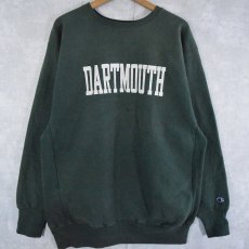 画像1: 90's Champion REVERSE WEAVE USA製 "DARTMOUTH" プリントスウェット XXL (1)