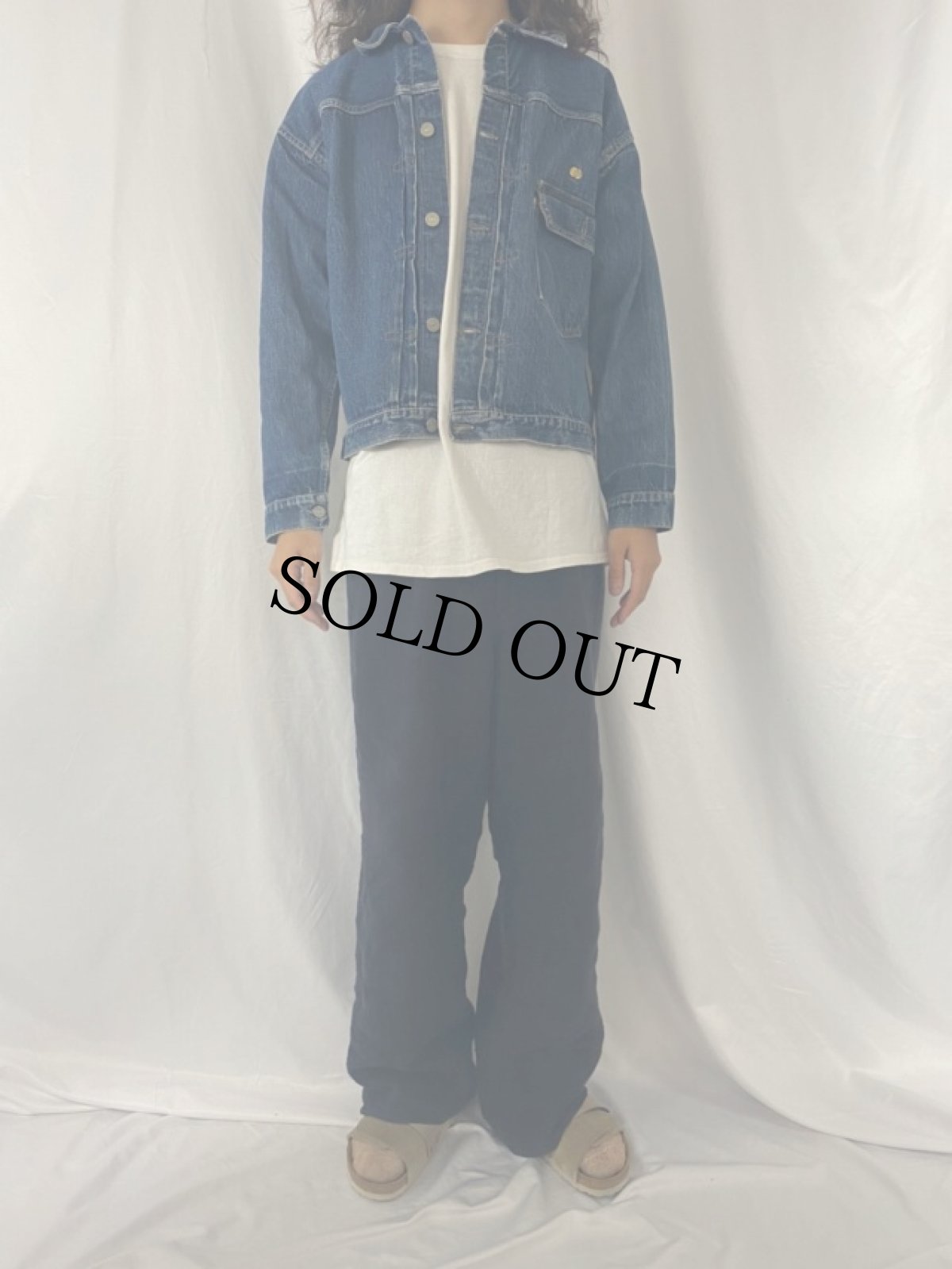 画像2: 40's LEVI'S 506XX "Tバック&2本針シンチバック" 1st デニムジャケット (2)