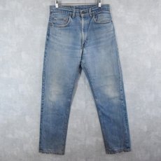 画像1: 80's Levi's 505 USA製 内股シングル デニムパンツ W32 (1)