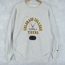 画像1: 90's Champion REVERSE WEAVE "COLORADO COLLEGE TIGERS" プリントスウェット (1)