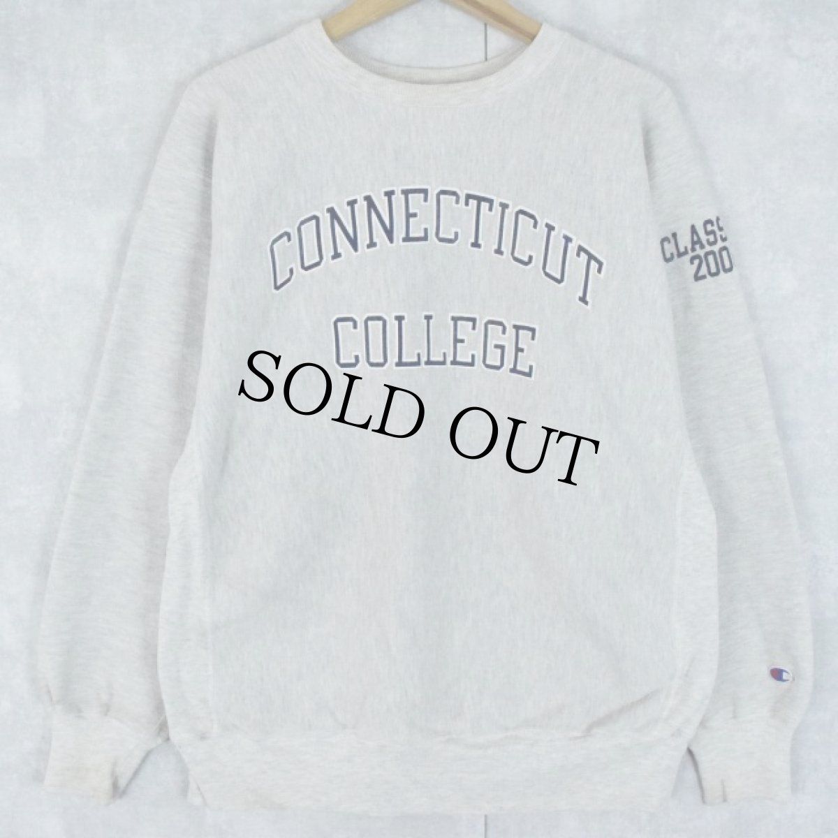 画像1: 90's Champion REVERSE WEAVE "CONNECTICUT COLLEGE" プリントスウェット XL (1)