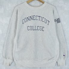 画像1: 90's Champion REVERSE WEAVE "CONNECTICUT COLLEGE" プリントスウェット XL (1)