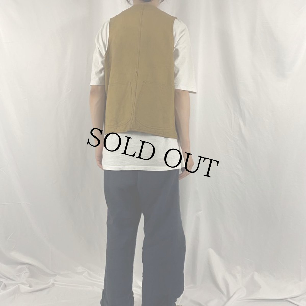 画像4: 30's HETTRICK MFG ハーフムーンポケットハンティングベスト (4)