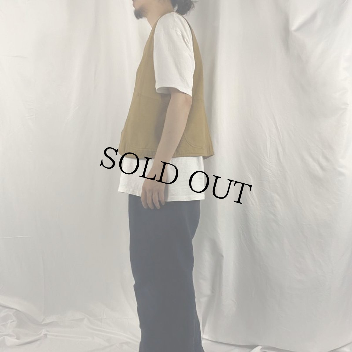 画像3: 30's HETTRICK MFG ハーフムーンポケットハンティングベスト (3)