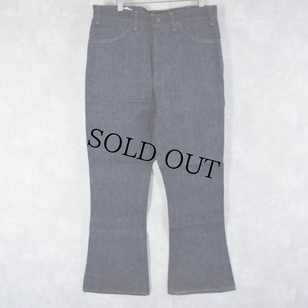 画像2: 70's Levi's 646-0217 ベルボトムデニムパンツ フラッシャー付きDEADSTOCK W35 (2)
