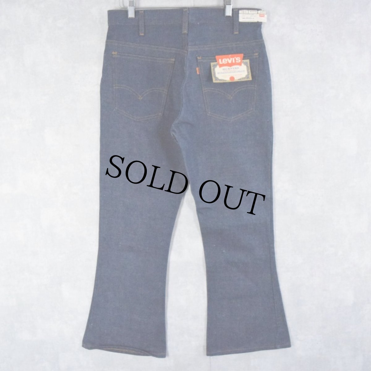 画像1: 70's Levi's 646-0217 ベルボトムデニムパンツ フラッシャー付きDEADSTOCK W34 (1)