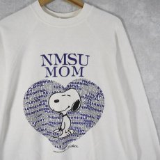 画像1: 80〜90's SNOOPY USA製 "KMSU MOM" キャラクタースウェット XL (1)