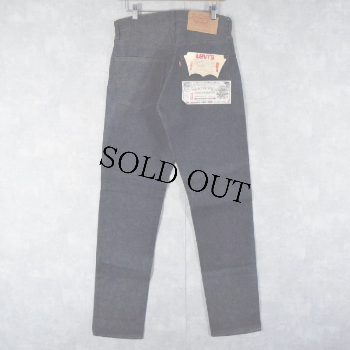 画像1: 80's Levi's 505-0217 USA製 内股シングル デニムパンツ フラッシャー付き DEADSTOCK W31 (1)