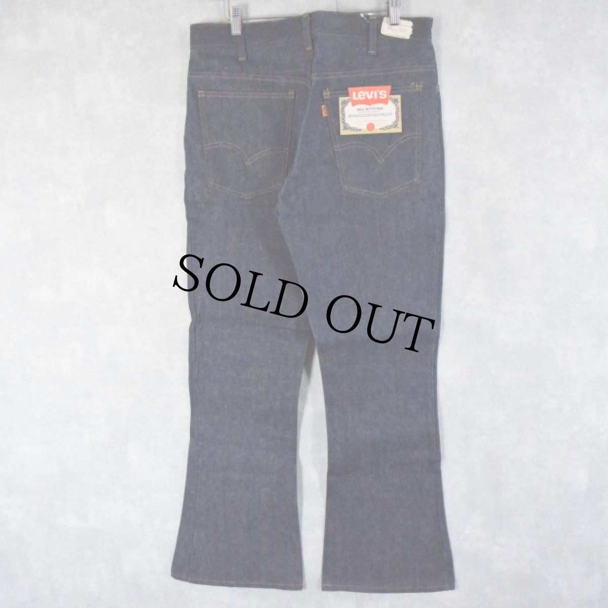 画像1: 70's Levi's 646-0217 ベルボトムデニムパンツ フラッシャー付きDEADSTOCK W35 (1)