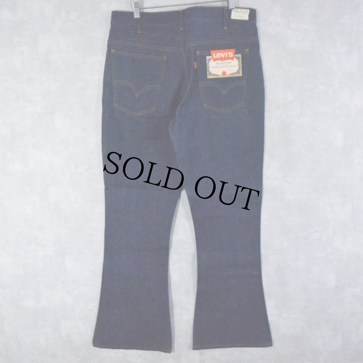 画像1: 70's Levi's 646-0217 ベルボトムデニムパンツ フラッシャー付きDEADSTOCK W34 (1)