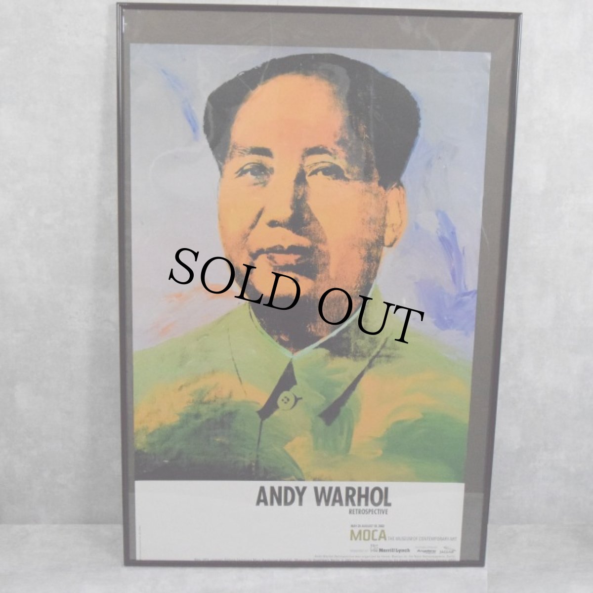 画像1: 2002 MOCA "ANDY WARHOL RETROSPECTIVE" Museum Exhibition poster (1)