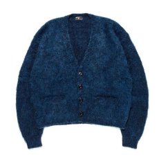 画像1: STRANGE TRIP 2021AW "MIX MOHAIR CARDIGAN" BLUE×BLACK 【L】 (1)