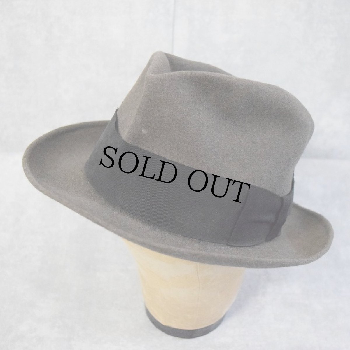 画像1: VINTAGE Borsalino ITALY製 "TASSO" 中折れビーバーハット 7 1/2 (1)