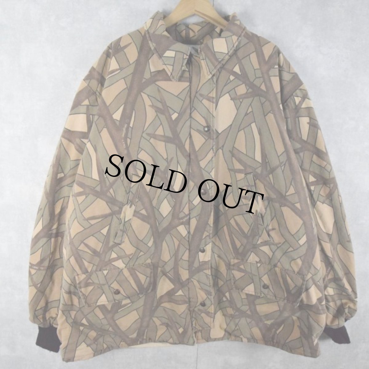 画像2: 80's skyline camo 1987 中綿入り リバーシブルハンティングジャケット (2)