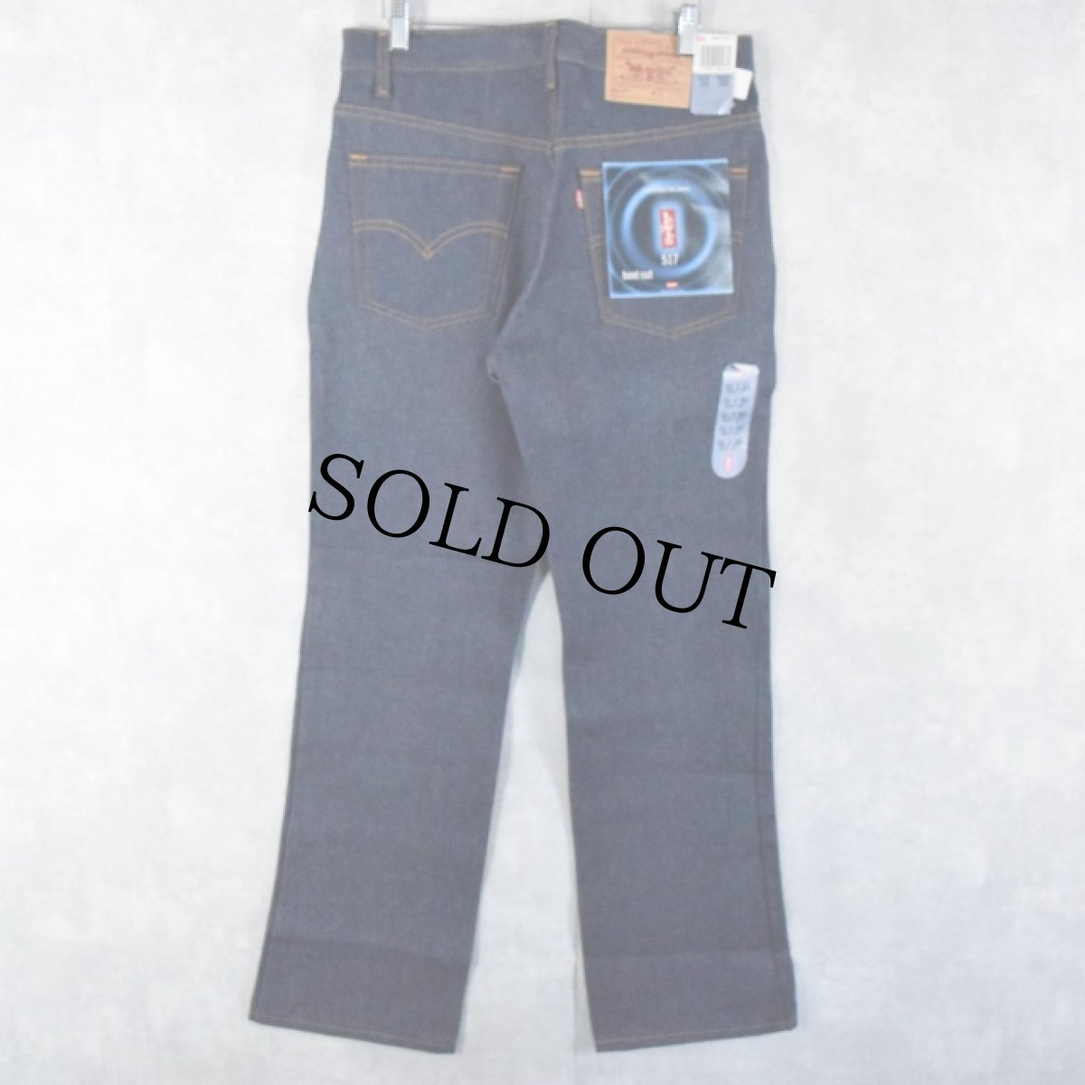 画像1: 90's Levi's 517-0217 USA製 ブーツカットデニムパンツ フラッシャー付きDEADSTOCK W32 (1)