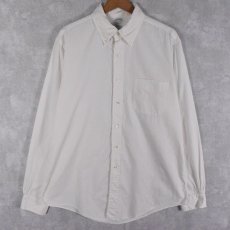 画像1: Brooks Brothers USA製 "SLIM FIT" オックスフィードボタンダウンシャツ L (1)