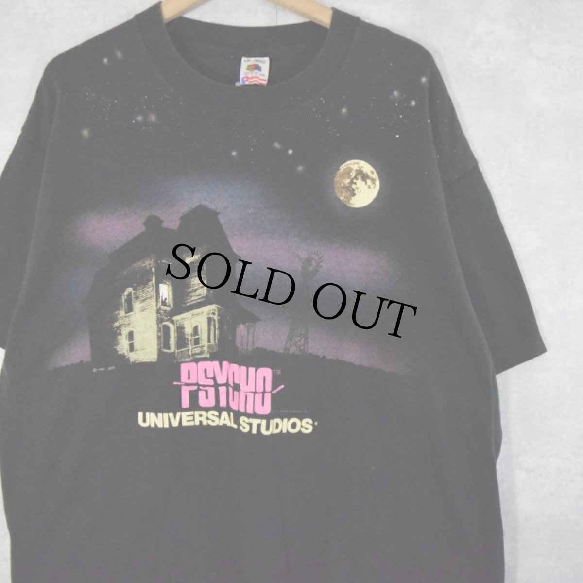 画像1: 90's PSYCHO USA製 ホラー映画プリントTシャツ XXL (1)