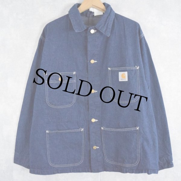 Carhartt デニムカバーオール 8C 44 80s USA製 carharttカーハート デニム チョアコート