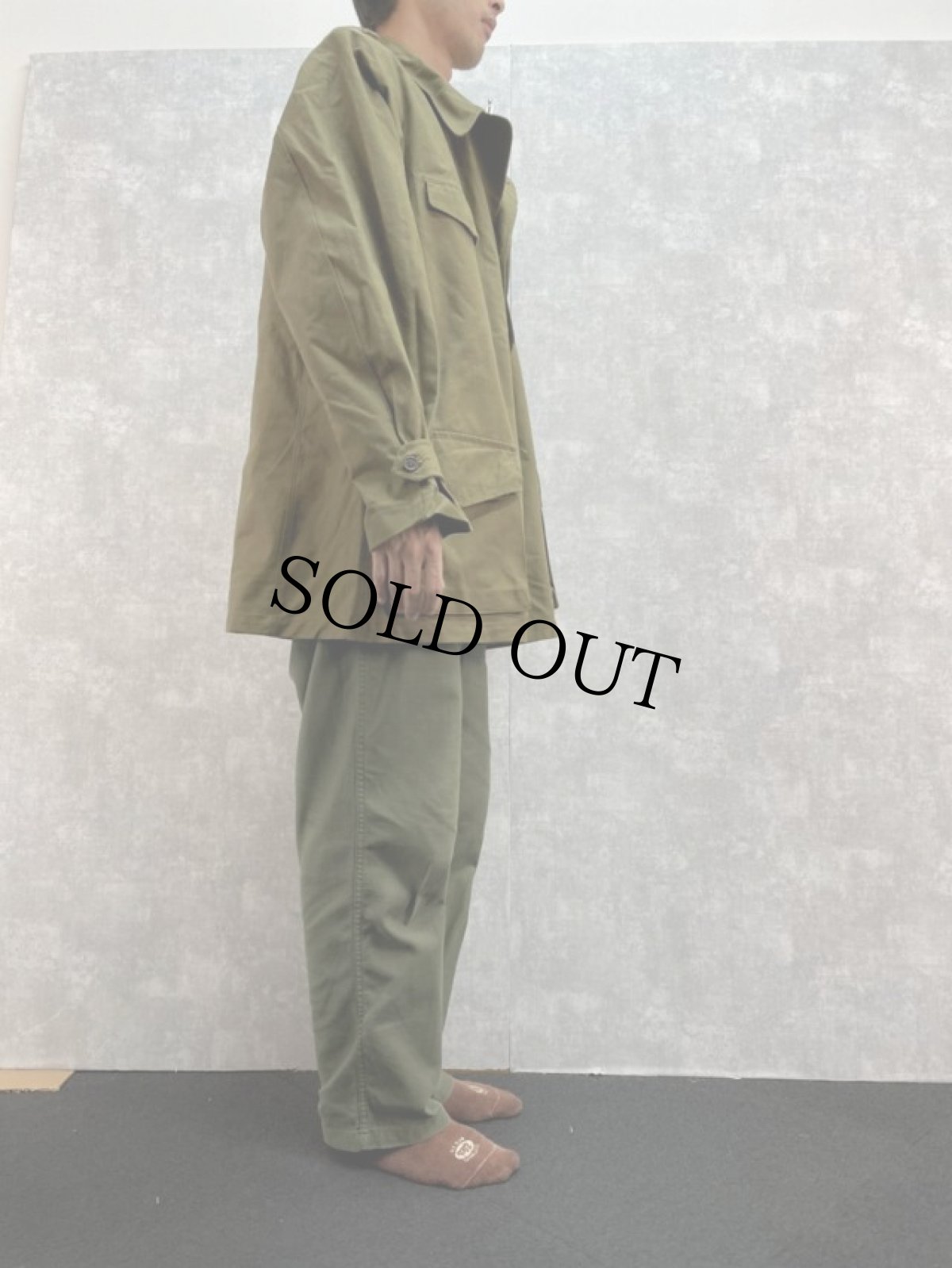 画像3: 40〜50's French Army M-47 フィールドジャケット 前期 (3)