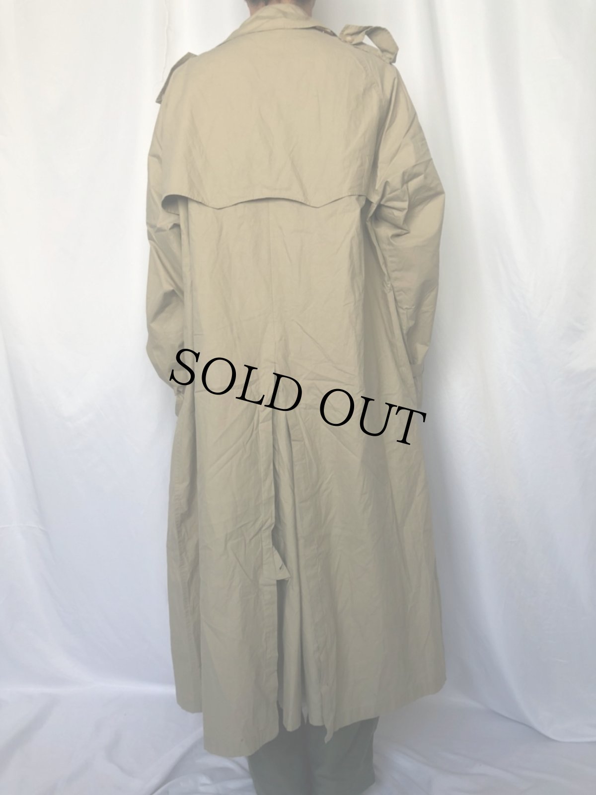 画像4: 90's〜 POLO Ralph Lauren 一枚袖 コットンポプリン トレンチコート L (4)