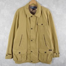 画像1: POLO Ralph Lauren コットンポリ ハンティングジャケット XL (1)