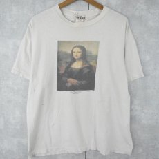 画像2: 90's Mona Lisa USA製 アートプリントTシャツ (2)