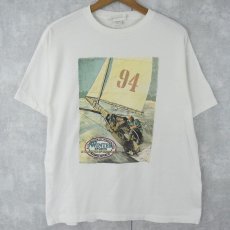 画像2: 90's BANANA REPUBLIC USA製 "WINTER SPORTS" プリントTシャツ S (2)