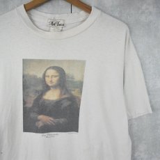 画像1: 90's Mona Lisa USA製 アートプリントTシャツ (1)